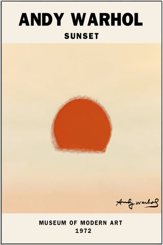 Plakat - Andy Warhol sunset - admen.dk