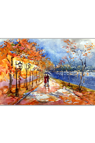 Plakat - Autumn walk
