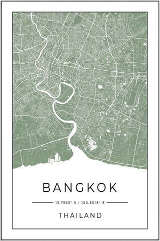Plakat - Bangkok kort