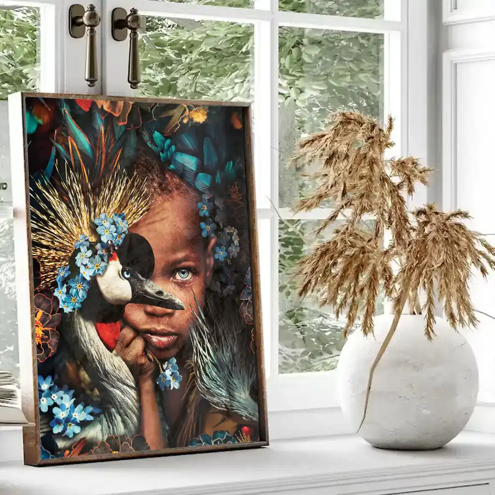 Plakat - Blue diamond eyes - Admen.dk