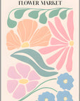 Plakat - Barcelona colorful - Flower market - admen.dk