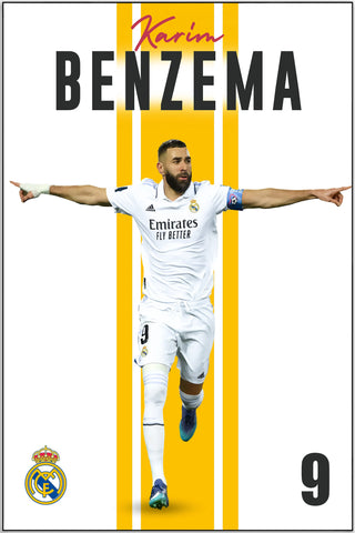 Plakat - Karim Benzema i jubel