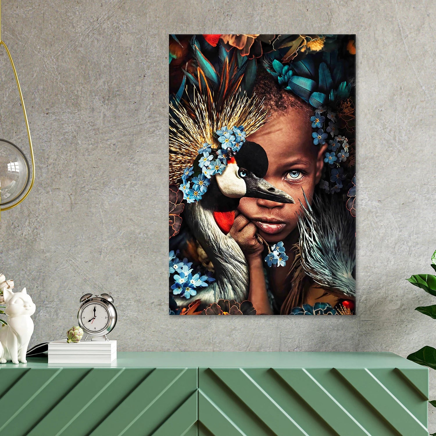 Plakat - Blue diamond eyes - Admen.dk