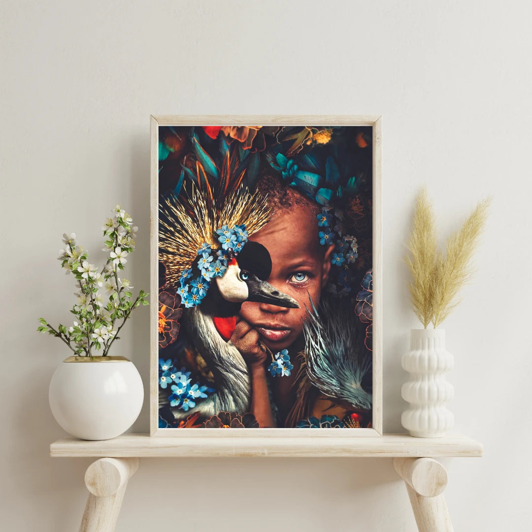 Plakat - Blue diamond eyes - Admen.dk