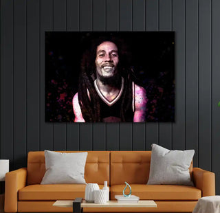 Plakat - Bob Marley portræt - admen.dk