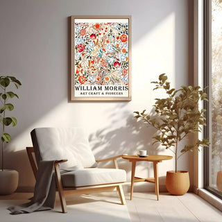 Plakat - William Morris - Colorful flowers kunst