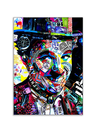 Plakat - Charlie Chaplin i farver