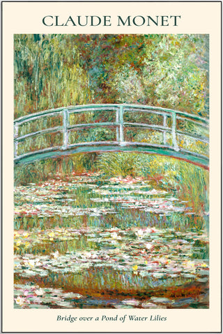 Plakat - Claude Monet - Bridge over a pond kunst