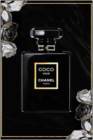 Plakat - Coco Noir Chanel Paris kunst
