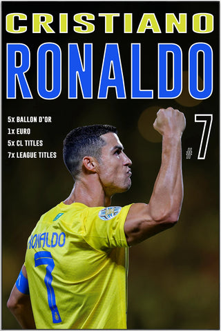 Plakat - Cristiano Ronaldo i kampgejst