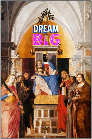 Plakat - Dream big vintage