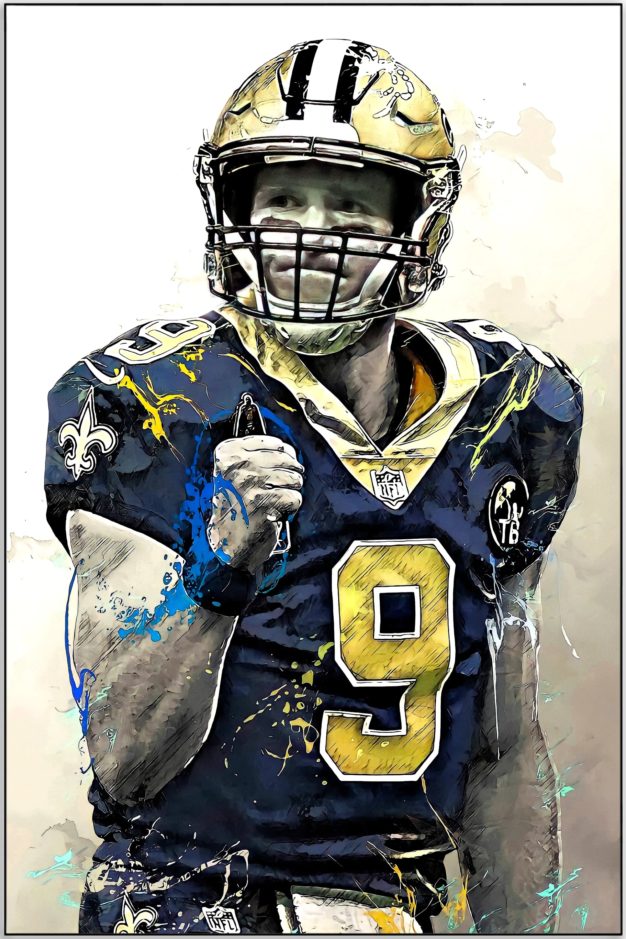 Plakat - Drew Brees - admen.dk