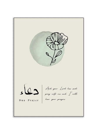 Plakat - Dua med blomst