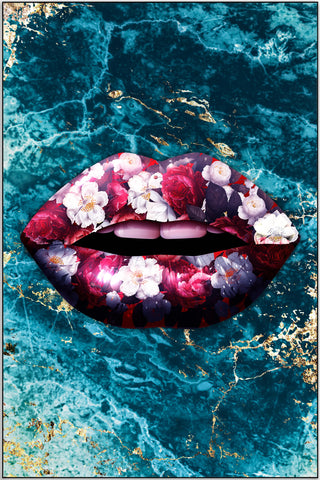 Plakat - Flower lips kunst