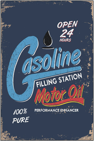 Plakat - Gasoline filling station