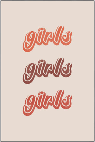 Plakat - Girls girls girls kunst
