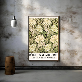 Plakat - William Morris - Green flowers kunst - admen.dk