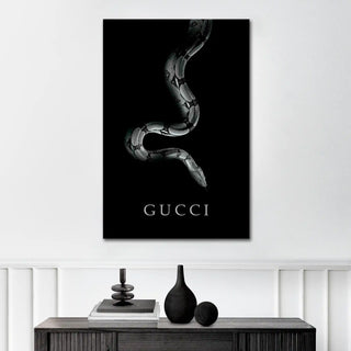 Plakat - Gucci slange fotokunst