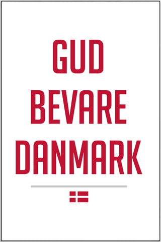 Plakat - Gud bevare Danmark citat
