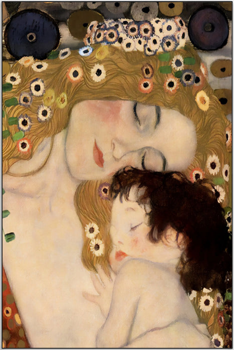 Plakat - Gustav Klimt - Mor og barn kunst