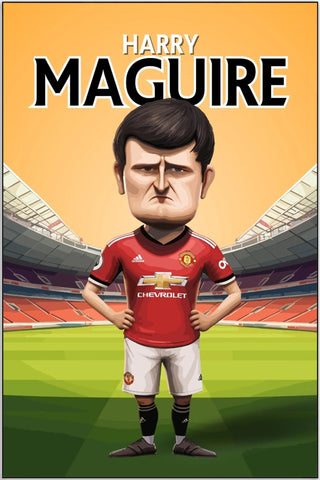 Plakat - Harry Maguire og ingen smil