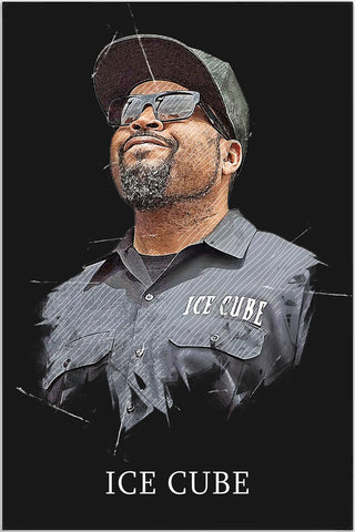 Plakat - Ice Cube kunst - admen.dk