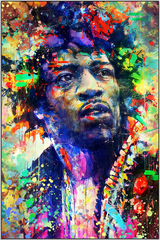 Plakat - Jimi Hendrix streetart