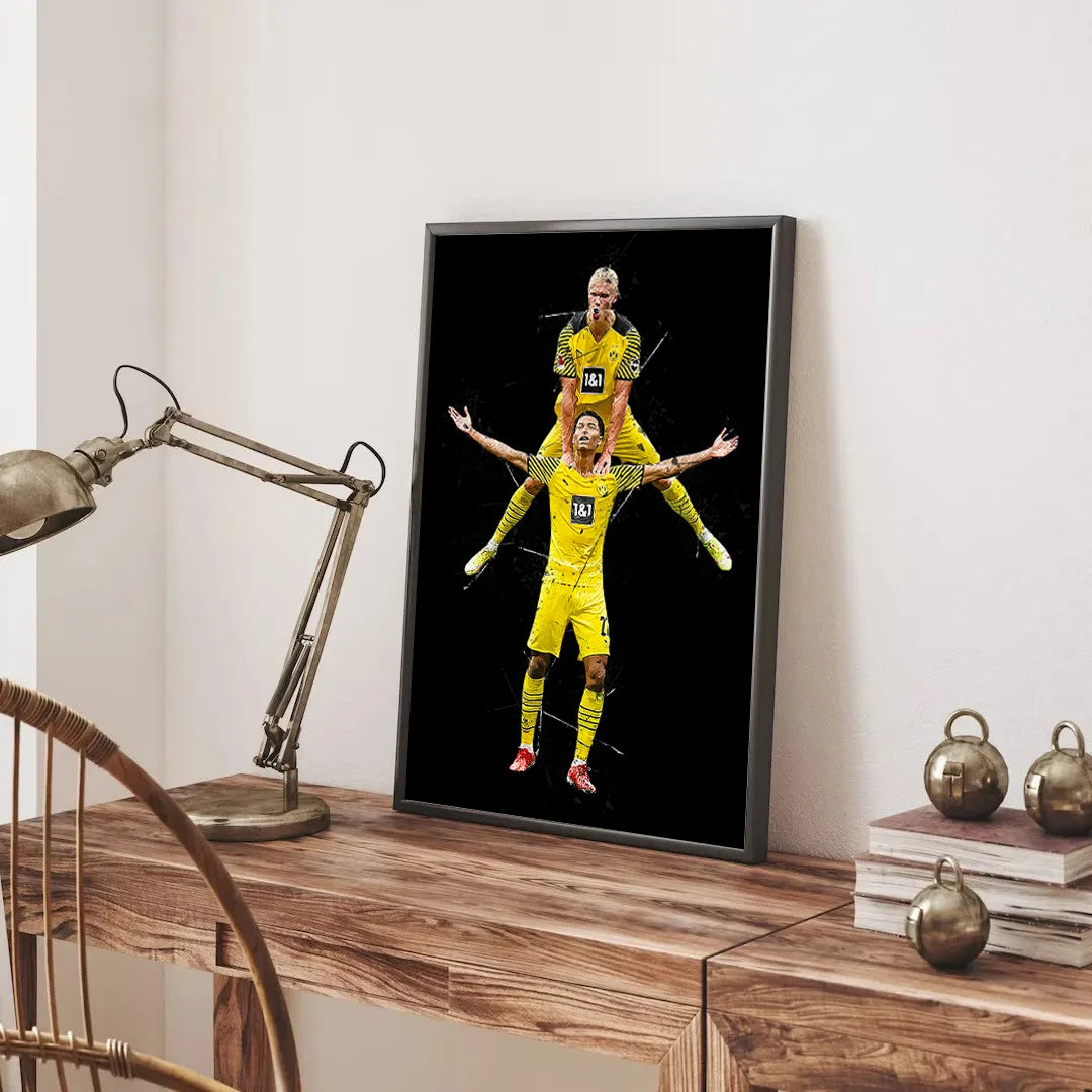 Poster - Jude and Erling in hopla art – Admen.dk