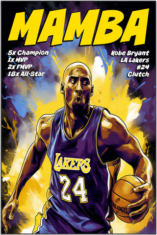 Plakat - Kobe Bryant mamba aktion