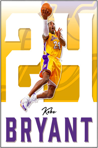 Plakat - Kobe Bryant i bevægelse