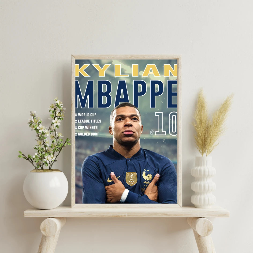 Poster - Kylian Mbappe style – Admen.dk