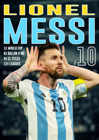 Plakat - Leo Messi style