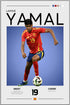 Plakat - Lamine Yamal grafisk look - Admen.dk