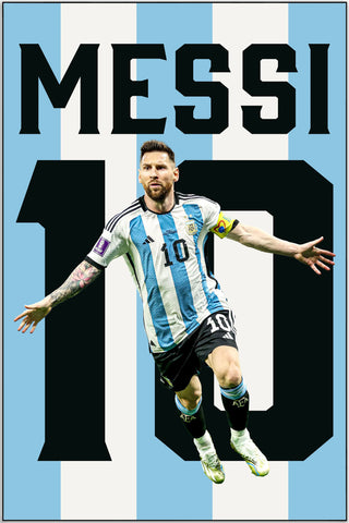 Plakat - Leo Messi 10 - admen.dk
