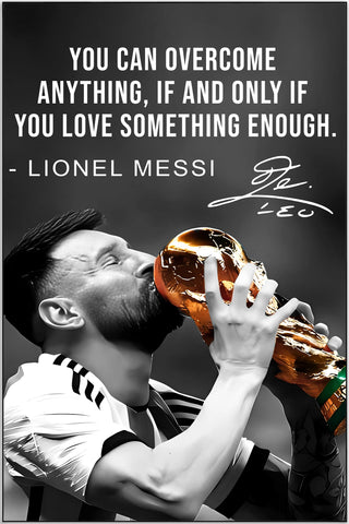 Plakat - Lionel Messi citat