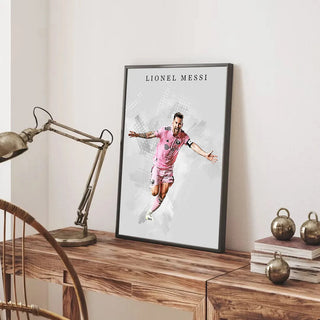 Plakat - Lionel Messi i jubel kunst - admen.dk