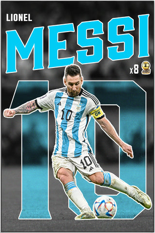 Plakat - Lionel Messi i sparkehumør