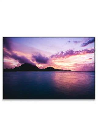Plakat - Magisk lyserød solnedgang