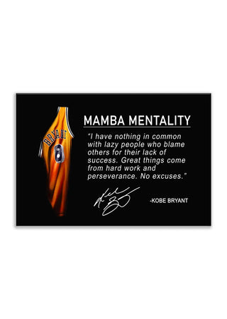 Plakat - Mamba Mentality citat