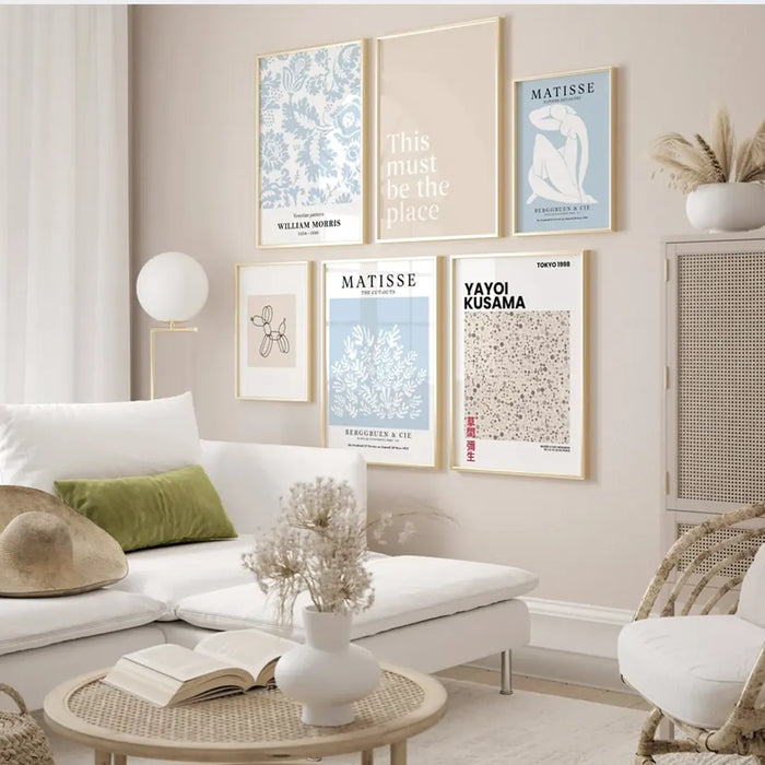 Plakat - Matisse - Berggruen & Cie light blue kunst