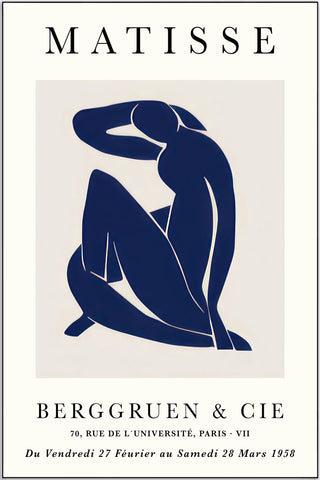 Plakat - Matisse - The blue lady 1958 kunst
