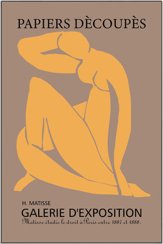 Plakat - Matisse - The brown lady kunst