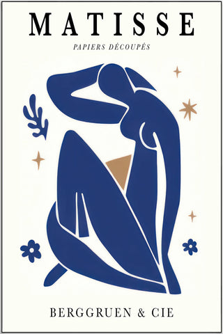 Plakat - Matisse - The dark blue lady kunst