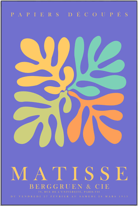 Plakat - Matisse - The purple papiers kunst