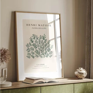 Plakat - Matisse - La Gerbe green