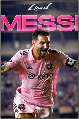Plakat - Messi Inter Miami i jubel kunst