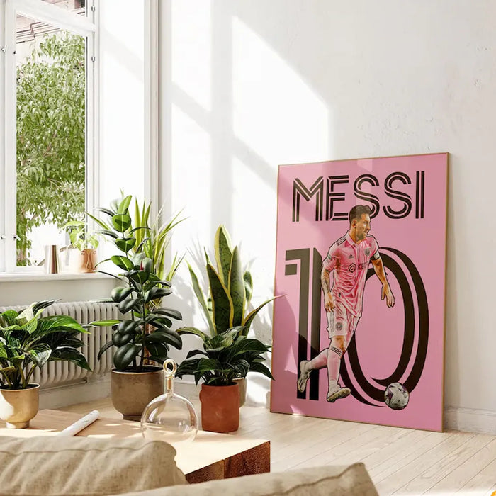 Plakat - Messi Inter Miami i pink