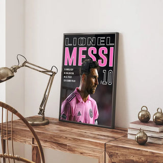 Plakat - Messi nr. 10  - Inter Miami kunst