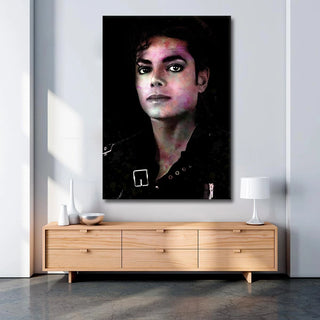 Plakat - Michael Jackson portræt - admen.dk