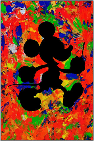 Plakat - Mickey Mouse shadow kunst
